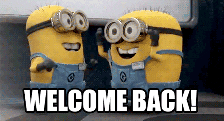 Image result for welcome back gif