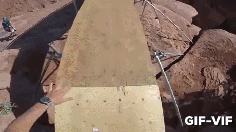 Water Slide Basejump in funny gifs