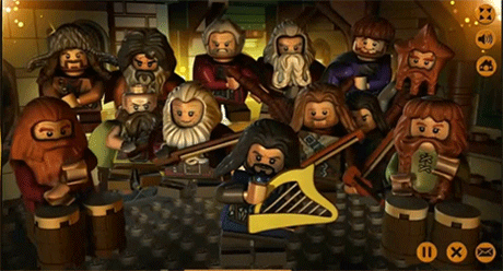 Image result for lego hobbit gif