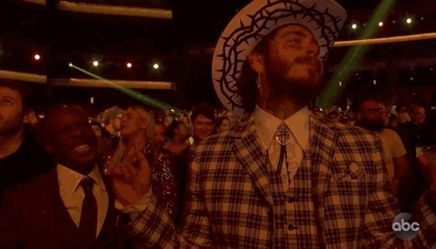 Post Malone Dancing GIF by AMAs - Find & Share on GIPHY