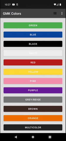Four month ago, I started working on a color database app for GMK ...