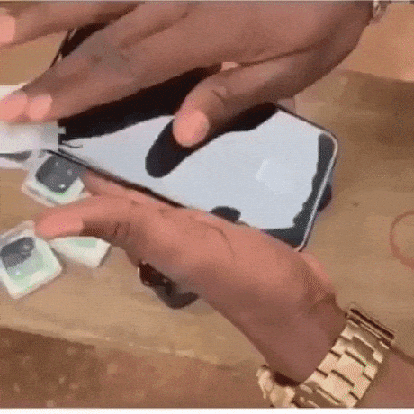 Upgrading iPhone in funny gifs