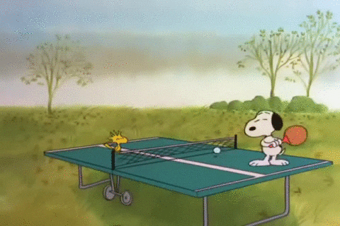 Peanuts thanksgiving charlie brown snoopy ping pong