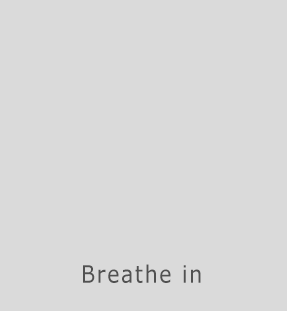 Animation of shapes to guide your breathing