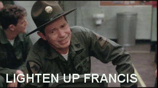 Image result for lighten up francis gif"