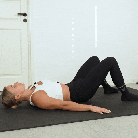 glute bridge exercise demonstration