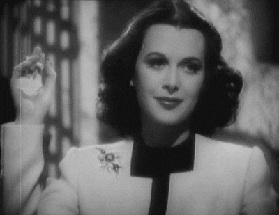 Hedy Lamarr Drinking GIF