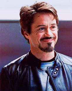 Robert Downey Jr as Tony Stark nodding gif