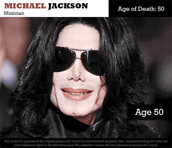 Photoshop Project Imagines What Late Celebrities Might Have Looked Like In Old Age - Michael Jackson