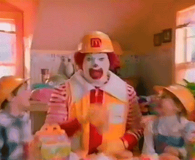 Shocked Ronald Mcdonald GIF - Find & Share on GIPHY