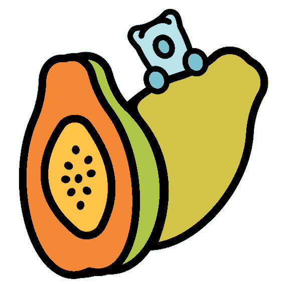 Gummy Bears Papaya Sticker by Herbaland Naturals Inc. for iOS & Android