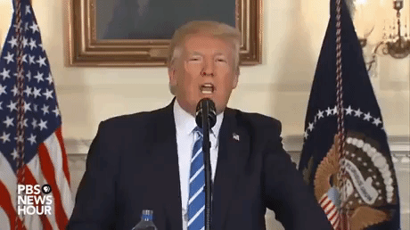 How Trump Drink Water in funny gifs