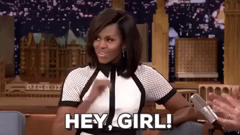 Hey Girl Hello GIF by Obama - Find & Share on GIPHY