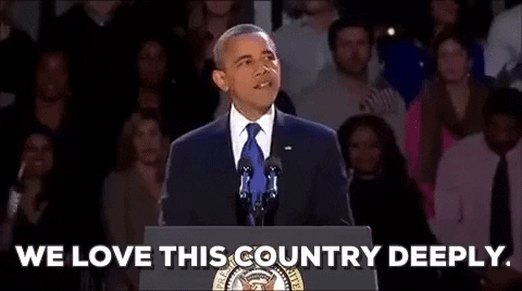 Barack Obama We Love This Country Deeply GIF by Obama