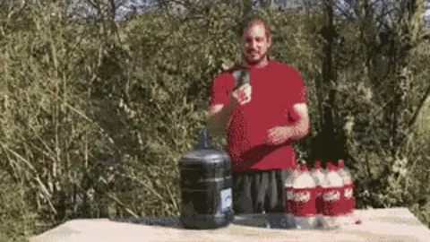 Soda + Mentos best Gif