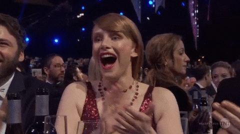 Bryce Dallas Howard Applause GIF by SAG Awards - Find & Share on GIPHY