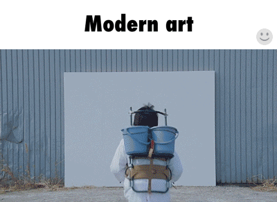 Modern Art in funny gifs