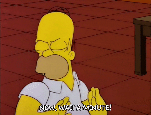 Wait A Second Homer Simpson GIF - Find & Share on GIPHY