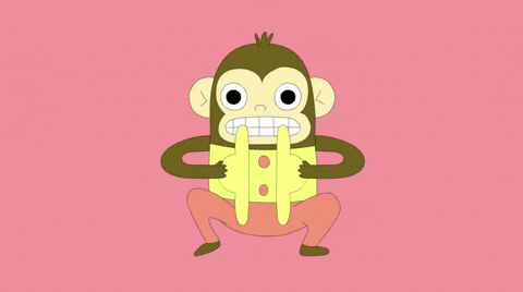 Monkey Cymbals GIF by Burger Records