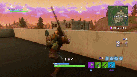 nothing more satisfying than sniper kills in fortnite br he had the same weapon out that i just used to kill him too lol blue sniper - fortnite best kills gif