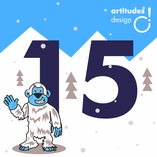 Abominable Snowman Christmas GIF by Artitudes Design Find & Share on