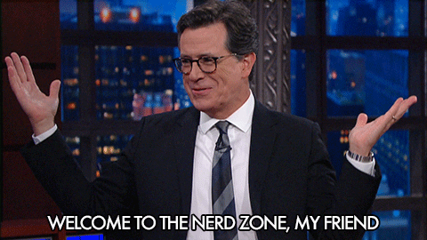 The Late Show With Stephen Colbert stephen colbert welcome nerd geek GIF