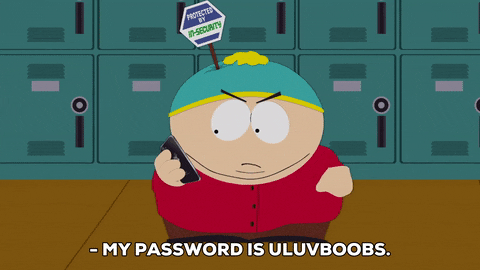 South Park eric cartman angry mad password
