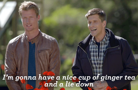 Tired Ginger Tea GIF by The Bachelor Australia - Find & Share on GIPHY