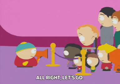 South Park eric cartman south park kenny mccormick queue GIF
