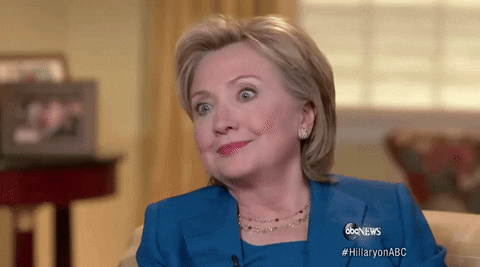 Hilary Clinton nodding GIF 