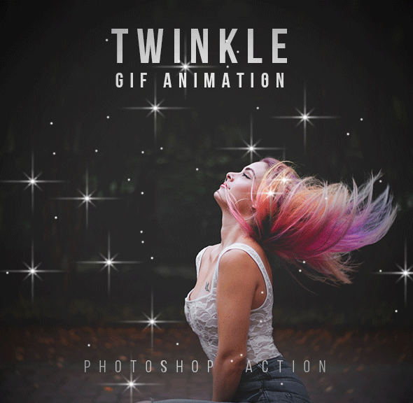 Gif Animated Twinkle Photoshop Action [Best Seller] - Gogivo