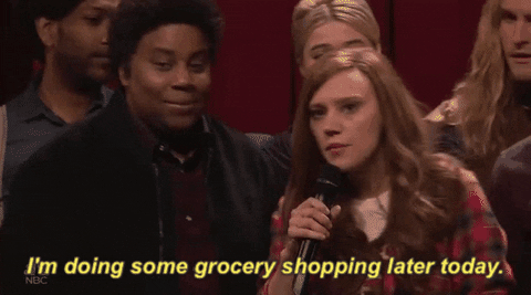 Kate Mckinnon Grocery Shopping GIF by Saturday Night Live