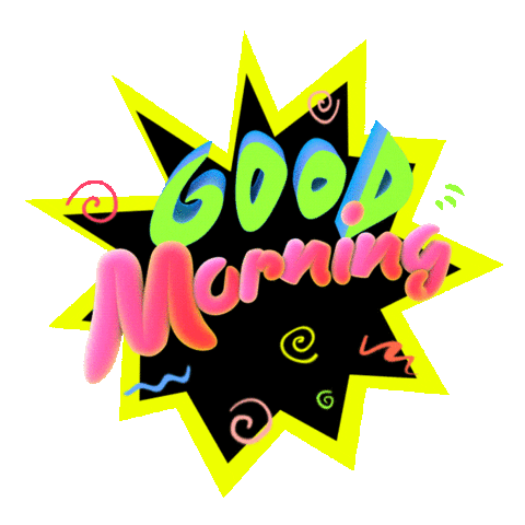 Good Morning Text Sticker by V5MT for iOS &amp; Android | GIPHY