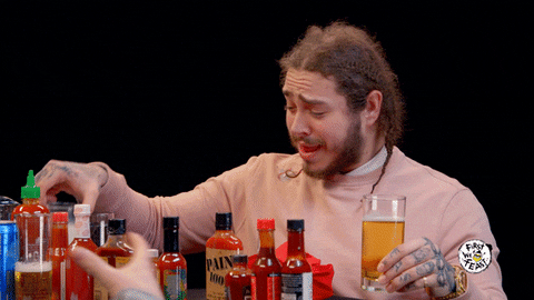 Post Malone Hot Ones GIF by First We Feast: Hot Ones - Find & Share on GIPHY