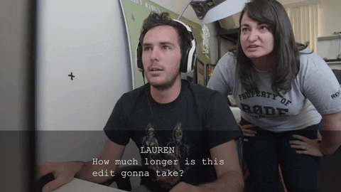 Editing Waiting GIF by RJFilmSchool