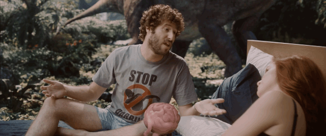 Image result for lil dicky pillow talking gif