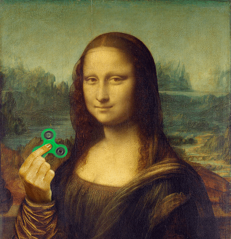 Monalisa With Fidget in funny gifs