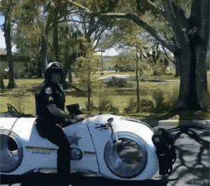 New Florida Police Bike in funny gifs