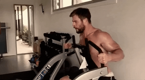 Chris Hemsworth Exercise GIF by Yosub Kim, Content Strategy Director - Find & Share on GIPHY