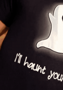 Ghost Tshirt Done Right in funny gifs
