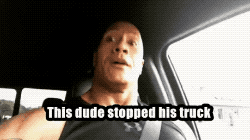 Stop Truck To Take Selfie in funny gifs