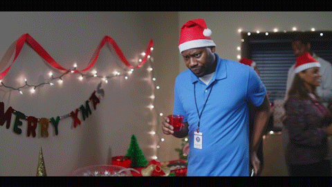 Drunk Christmas Party GIF by RJFilmSchool - Find & Share on GIPHY