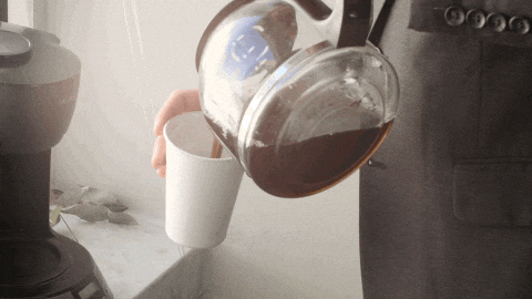 Image result for pouring coffee gif