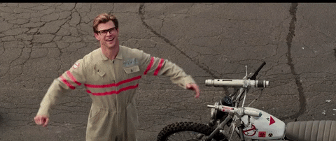 Image result for chris hemsworth ghostbusters gif