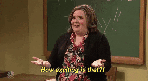 How Exciting Is That Aidy Bryant GIF by Saturday Night Live