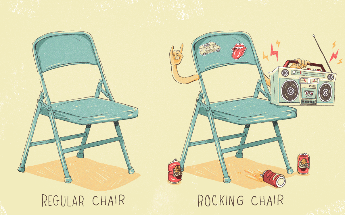 Punk Rock Chair GIF by Dan Blaushild Find & Share on GIPHY