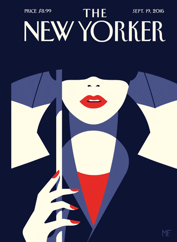 The New Yorker illustration style cover malika favre