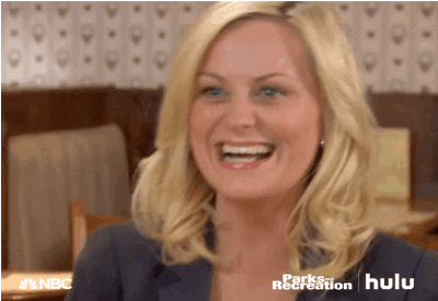 Leslie Knope laughs so hard you forget about failing your finals.