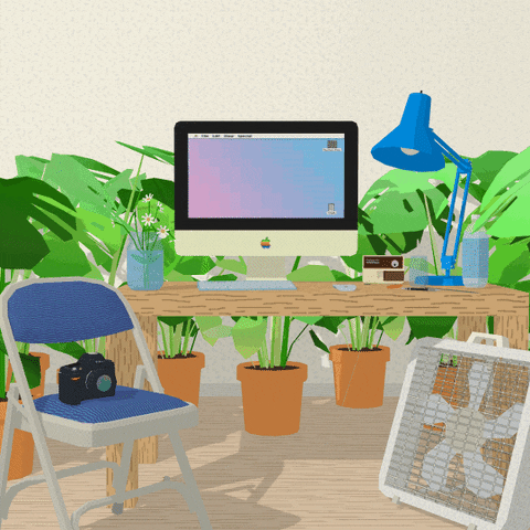 productivity hacks office plants