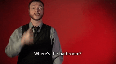 Sign Language Wheres The Bathroom GIF by Sign with Robert - Find ...